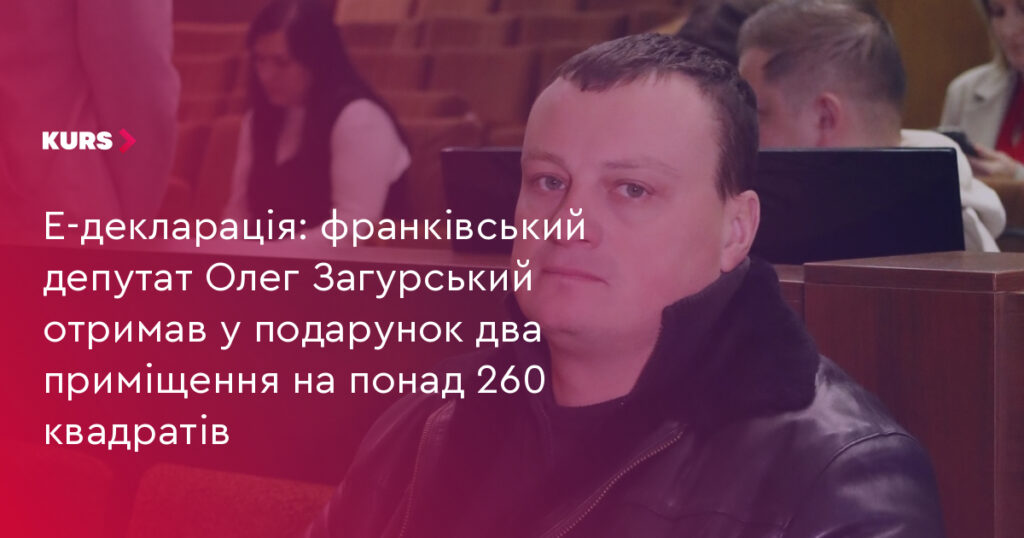 Е‑декларація: депутат Олег Загурський отримав у дар два нежитлові приміщення площею понад 260 м²