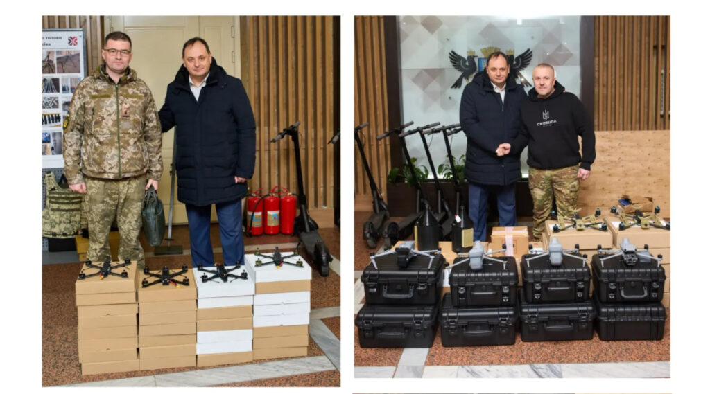 Івано‑Франківськ передав підрозділам десятки FPV‑дронів і техніку для фронту