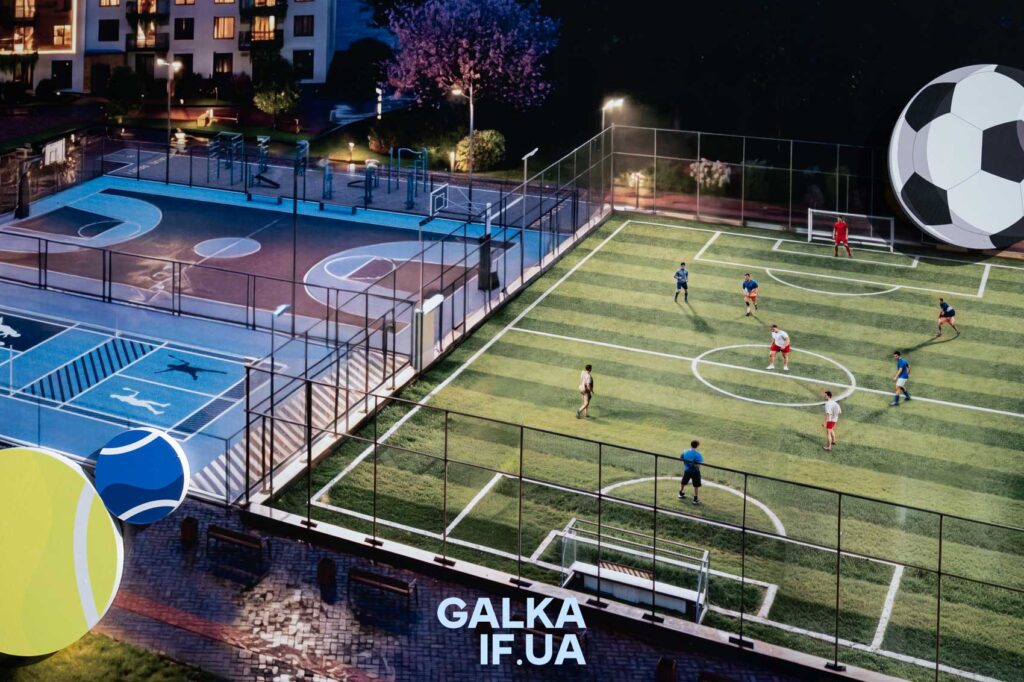 У Франківську будують спортивний комплекс поруч із «Містечком Південним» — проєкт Socium Developer