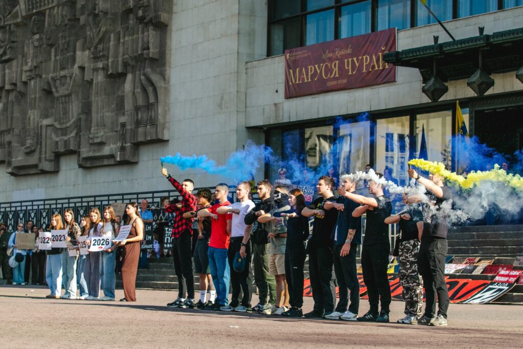 Акція «Поверніть Азов» в Івано-Франківську: учасники закликали звільнити полонених захисників Маріуполя