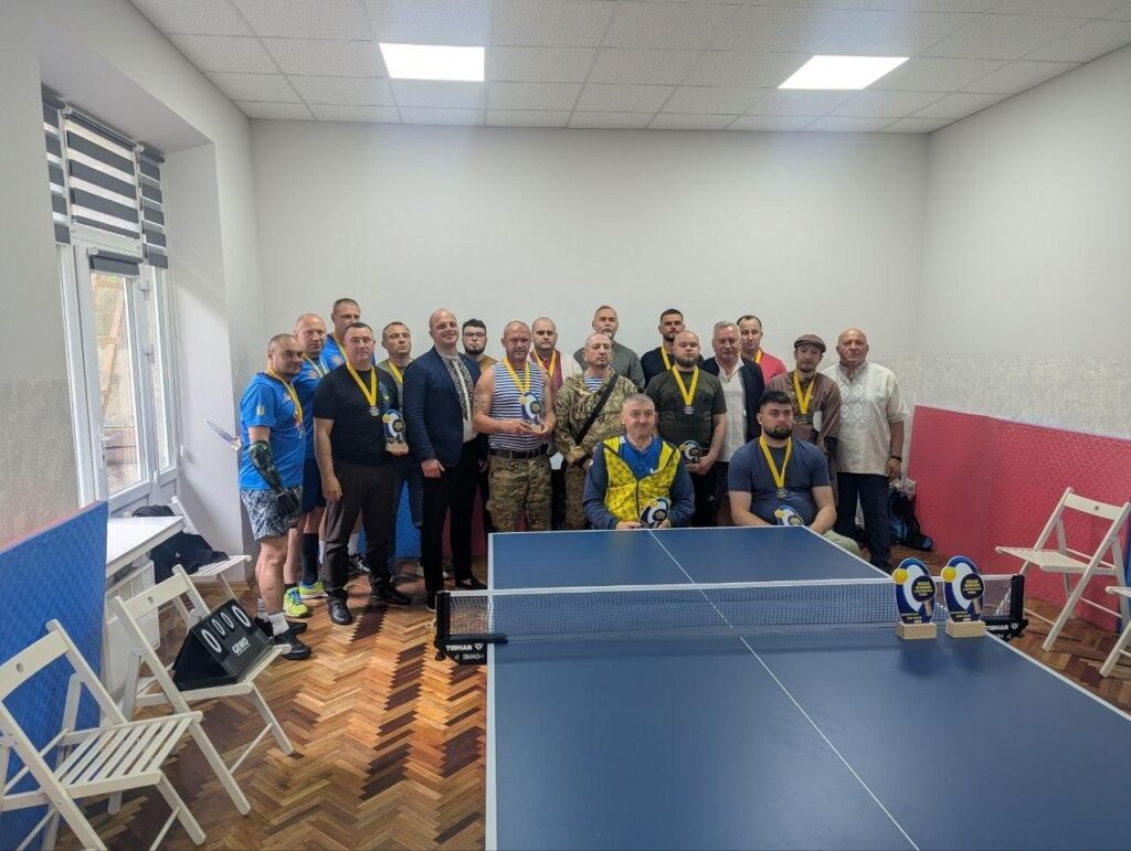 В Івано-Франківську провели обласні змагання з настільного тенісу серед ветеранів війни