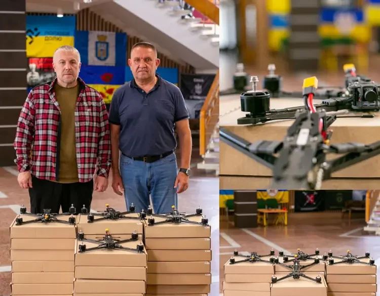 Івано-Франківська громада передала військовим 35 десятидюймових FPV-дронів
