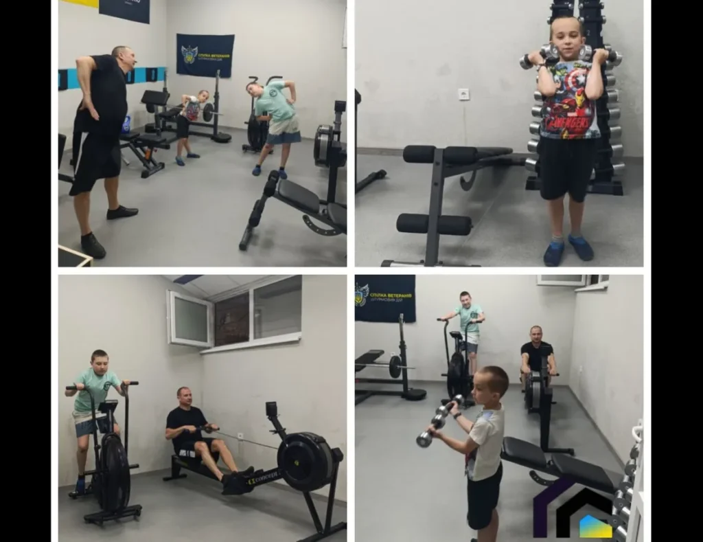 У «Домі Воїна» в Івано-Франківську ветерани та їхні родини можуть безкоштовно відвідувати тренажерний зал